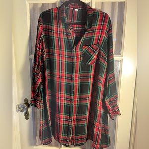 Old Navy Flannel Shirt Dress